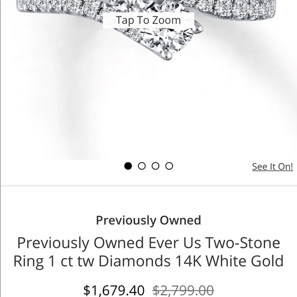 Diamond ring (real) Ever Us ring from Kay - Picture 2 of 3